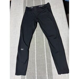 Under Armour HeatGear Womens small Black Compression Leggings Athletic